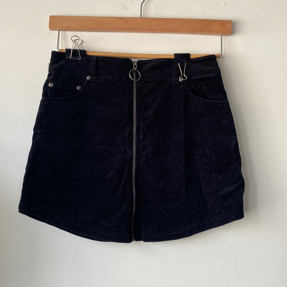 Black corduroy skirt